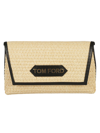 TOM FORD WEAVE LOGO PATCH TOTE