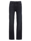 Mother The Mid Rise Dazzler Ankle Jeans In White/black