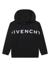 Givenchy Logo Cotton-blend Hoodie In Black