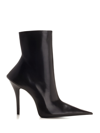 Balenciaga Witch 110 High Heel Ankle Boots In Nero