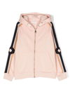 Chloé Jersey-fleece Zip-up Hoodie In Pink