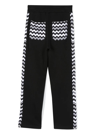 Missoni Zig-zag Print Cotton-fleece Track Pants In Black