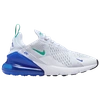 Nike Air Max 270 Low-top Sneakers In White/neptune Green/lapis/black