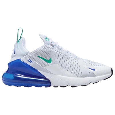 Nike Air Max 270 Low-top Sneakers In White/neptune Green/lapis/black