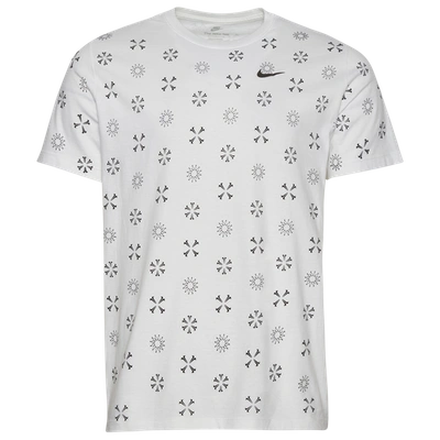 Nike Mens  Monogram 23 All Over Print T-shirt In White/black