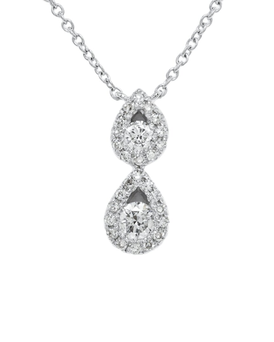 Diana M. Fine Jewelry 14k 0.22 Ct. Tw. Diamond Necklace