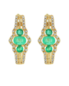 Diana M. Fine Jewelry 14k 0.61 Ct. Tw. Diamond & Emerald Earrings