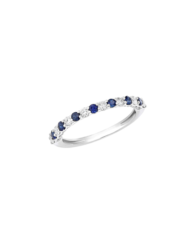 Diana M. Fine Jewelry 14k 0.55 Ct. Tw. Diamond & Sapphire Ring