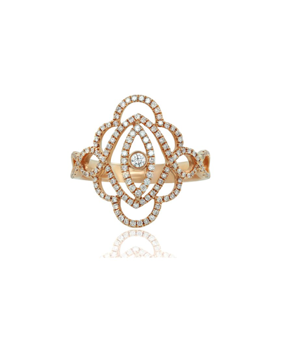 Diana M. Fine Jewelry 18k 0.53 Ct. Tw. Diamond Half-set Ring
