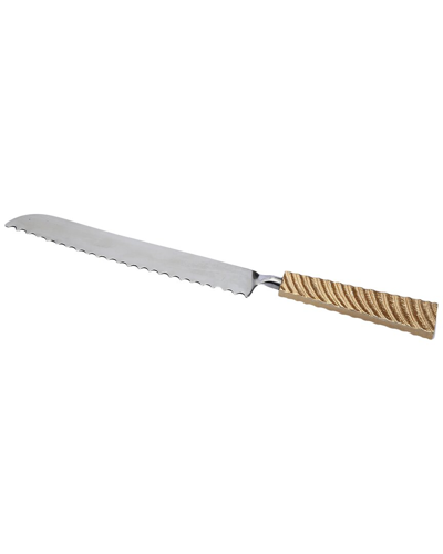 Alice Pazkus Wavy Handle Cake Knife In Gold