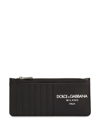 DOLCE & GABBANA LOGO-PRINT LEATHER WALLET