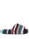 MISSONI STRIPED PATTERNED SLIPPERS