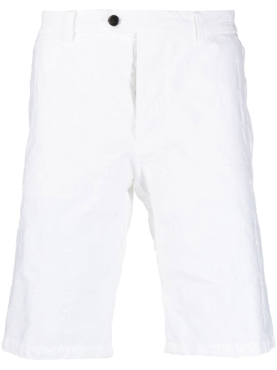 Billionaire Knee-length Chino Shorts In White