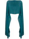Talbot Runhof Asymmetric Scarf In Green