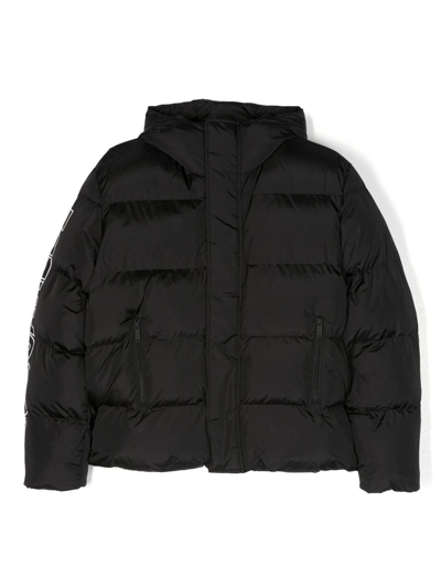 Dsquared2 Kids' Logo-print Padded Jacket In Black