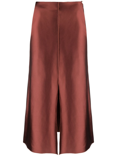 Forte Forte High-waist Skirt In Brown