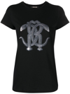 ROBERTO CAVALLI MONOGRAM SNAKE-PRINT T-SHIRT