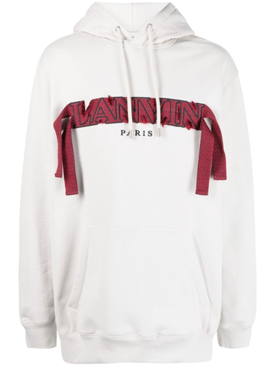 Lanvin Beige Curb Hoodie In Multicolor