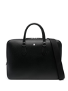 MONTBLANC LOGO-PLAQUE LEATHER LAPTOP BAG