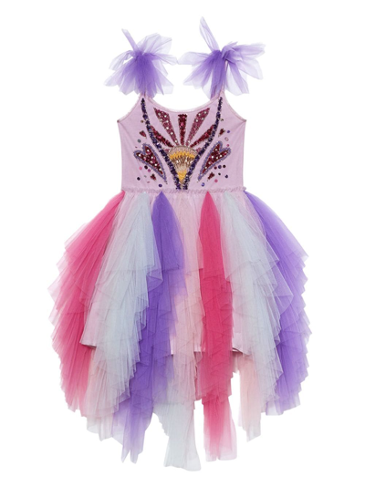 Tutu Du Monde Girls Purple Charm Mix Kids X Barbie Springs Tutu Embroidered Woven Dress 4-11 Years