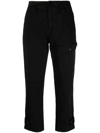 Pinko Front-pocket High-waisted Trousers In Black