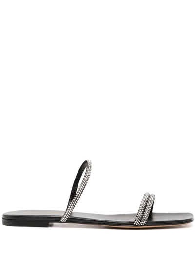 Gianvito Rossi Sandals Cannes 05 Calfskin In Black