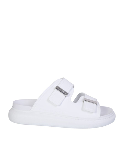 Alexander Mcqueen Oversized Strapped Sandals In White