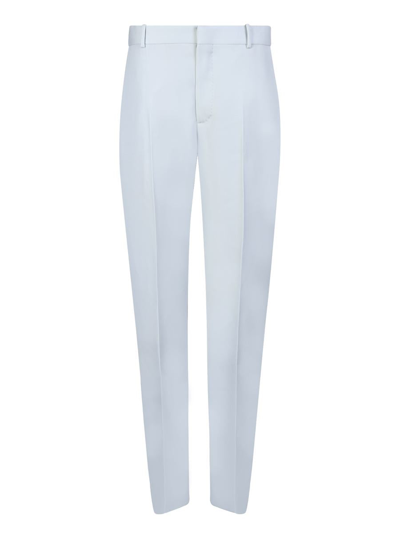 Alexander Mcqueen Wool Tapered-trousers In White