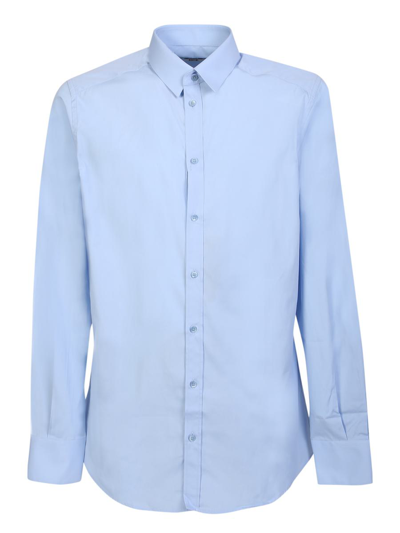 Dolce & Gabbana Light Blue Essential Shirt In Neutrals