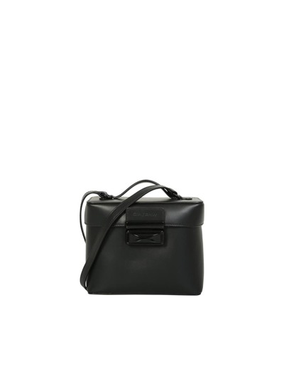 Gia Borghini Fastening-detail Box Crossbody Bag In Black