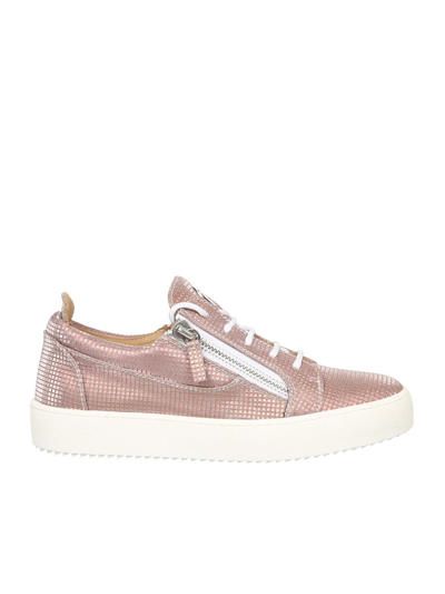 Giuseppe Zanotti Branded Trainers In Pink