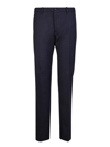 Incotex Cloud Cotton Slim Trousers In Blue