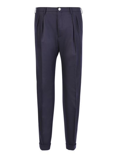 Incotex Carrot Fit Trousers In Blue