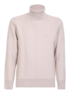 Lardini Roll-neck Sweater In White