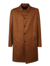 Lardini Single-breasted Tailored Coat In Beige