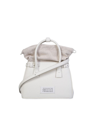 Maison Margiela 5ac Drawstring Mini Bag In White