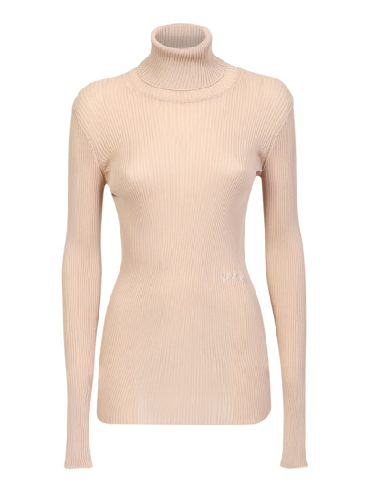 Off-white Beige Helvet Jumper In White