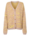 Stella Mccartney Tiger-pattern Knitted Cardigan In Brown