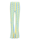 Sunnei Stripe Checked Slim-fit Trousers In Multi