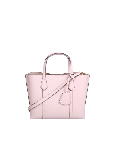 Tory Burch Perry Small Leather Tote In Pink