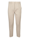 Tory Burch Phoebe Twill Trousers Ivory Trousers In White
