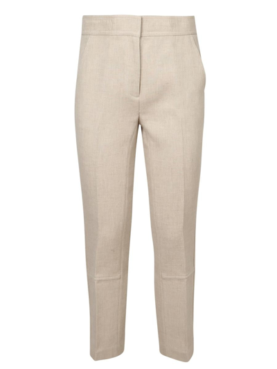 Tory Burch Phoebe Twill Trousers Ivory Trousers In White