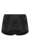 Dolce & Gabbana Lace-detail Zipped Briefs In Black