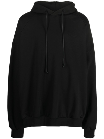 Juunj Graphic-print Long-sleeve Hoodie In 5 Black