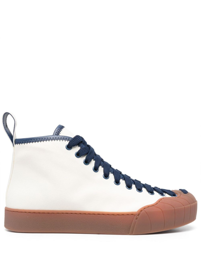 Sunnei Isi High-top Sneakers In White