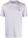 Brunello Cucinelli Short Sleeve Crew-neck T-shirt In Grey