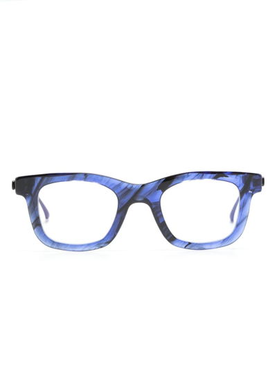 Thierry Lasry Sketchy Square-frame Glasses In Blue