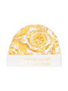 VERSACE BAROCCO-PRINT JERSEY KNITTED BEANIE