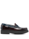 TOD'S TWO-TONE LEATHER LOAFERS