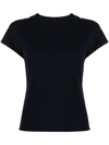 Vince Short-sleeve Wool-blend T-shirt In Blue